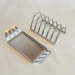 Brushed Metal Toast Holder - L'Officina General Store