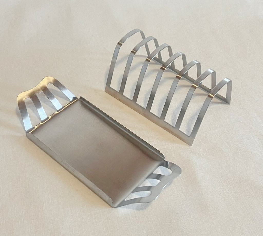 Brushed Metal Toast Holder - L'Officina General Store