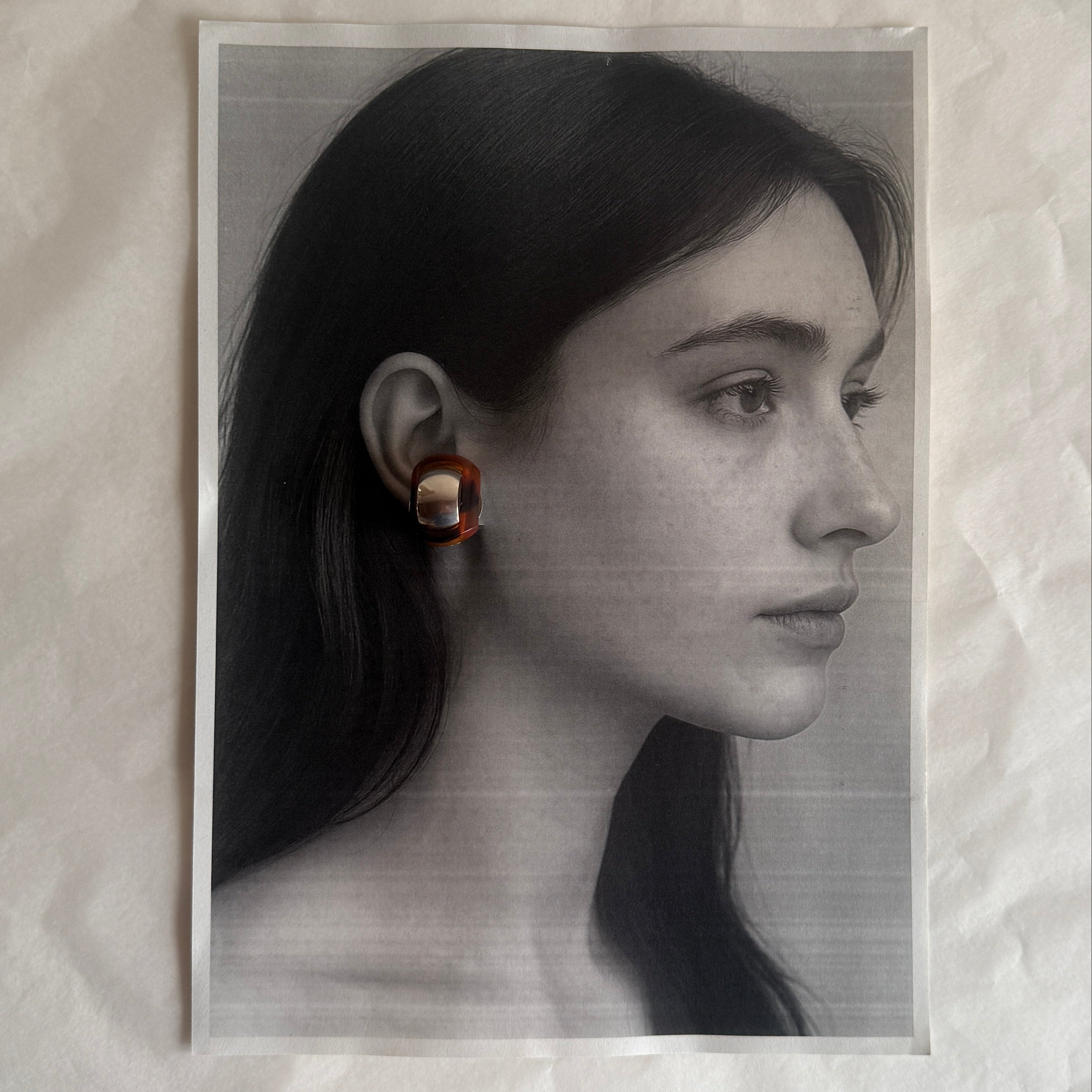 Turtoise shell earrings - L'Officina General Store