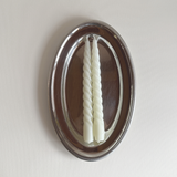 Cereria Graziani Twisted Taper Candles | Pair · 25 cm · Ivory