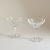 Val Saint Lambert Coppe da Champagne in Cristallo Montana | Set da 2