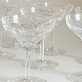 Val Saint Lambert Coppe da Champagne in Cristallo Montana | Set da 2