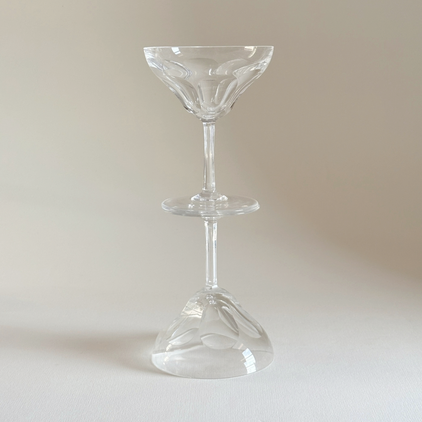 Val Saint Lambert Coupes à Champagne en Cristal Montana | Lot de 2
