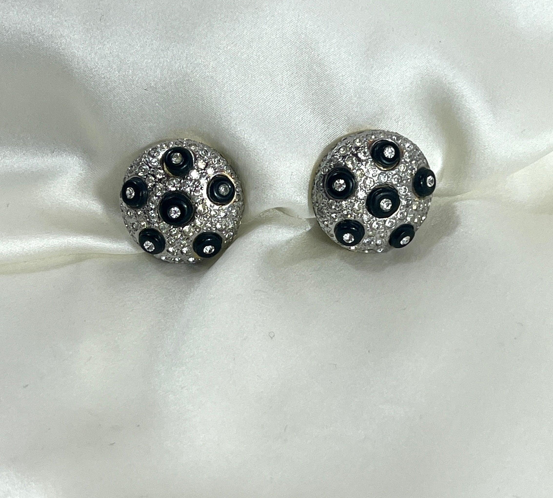 Valentino Garavani I Crystal Couture earrings I 1980s - L'Officina General Store