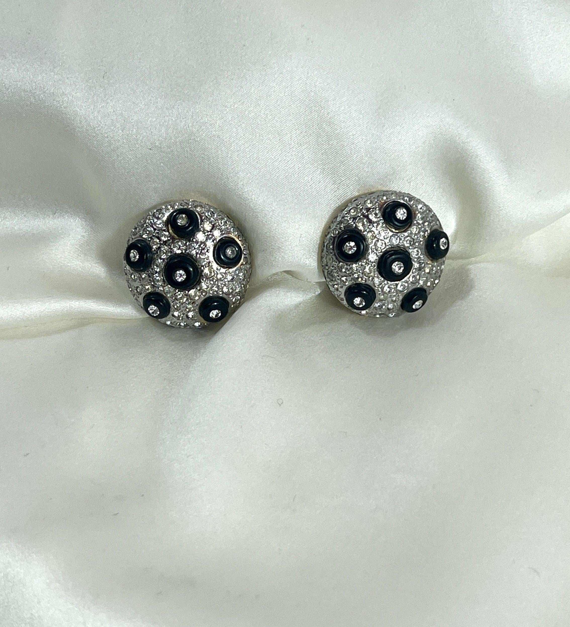 Valentino Garavani I Crystal Couture earrings I 1980s - L'Officina General Store