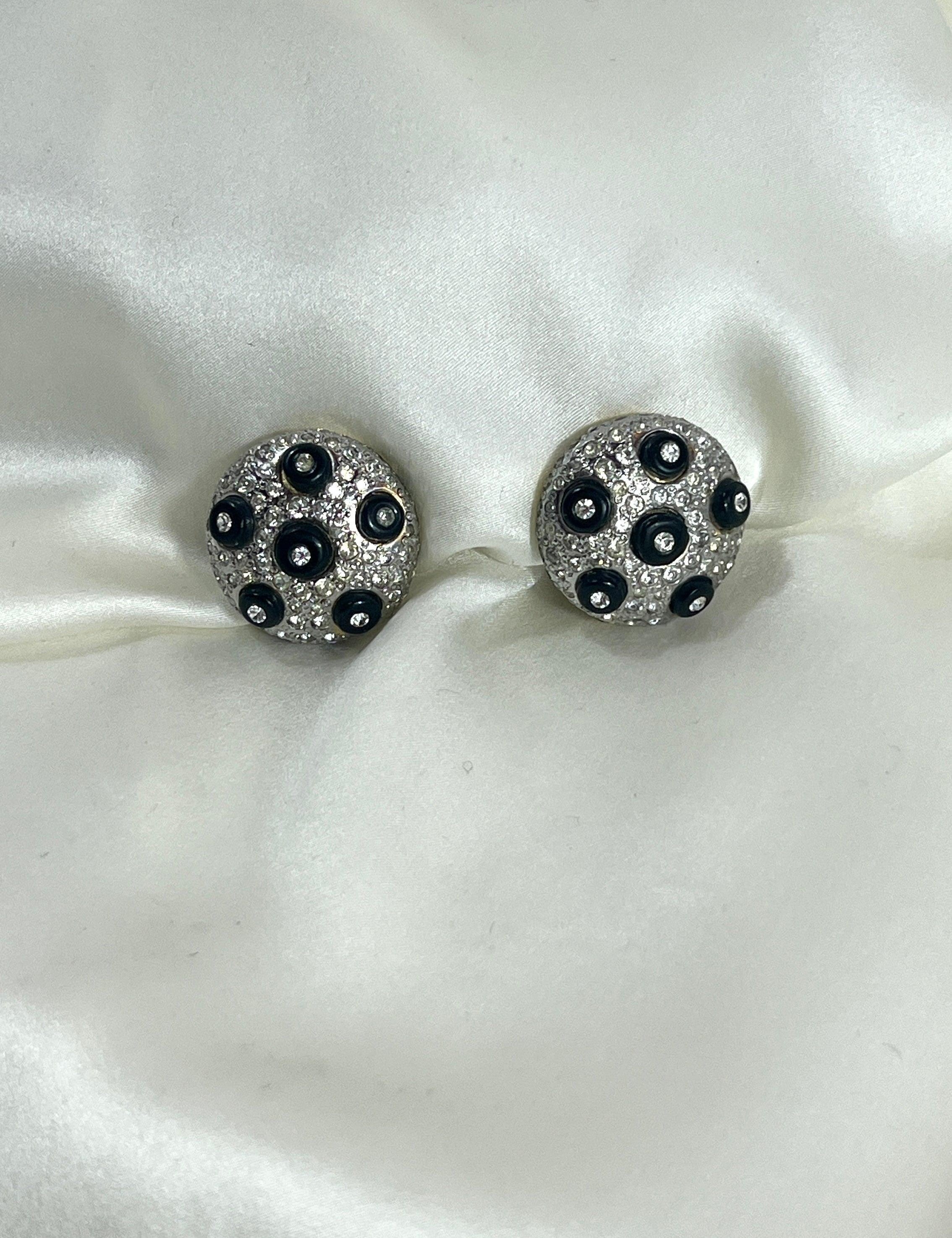 Valentino Garavani I Crystal Couture earrings I 1980s - L'Officina General Store