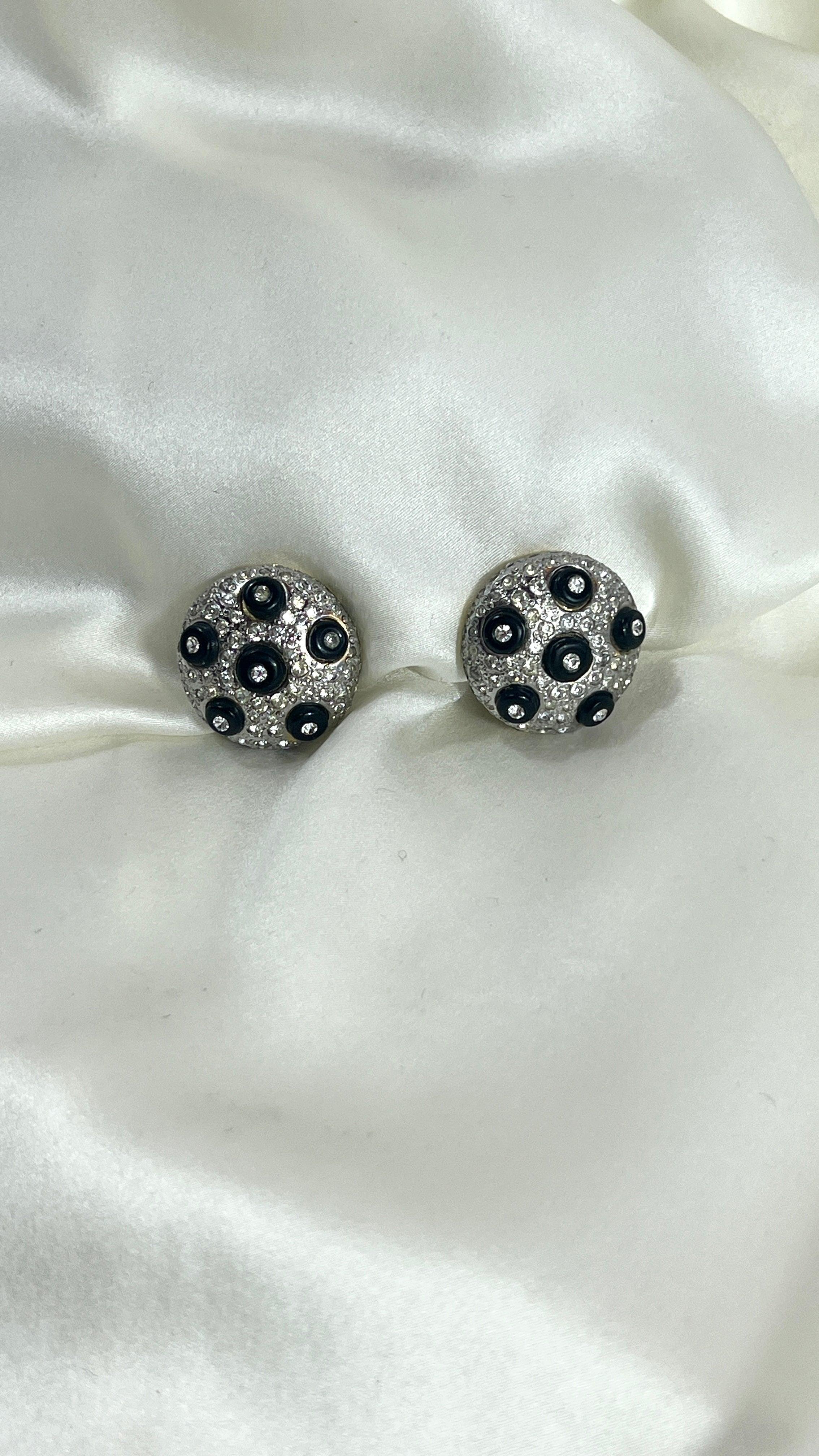 Valentino Garavani I Crystal Couture earrings I 1980s - L'Officina General Store