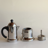 Vev Vigano Black Kontessa Moka - Coffee Maker 6 Cups