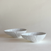 Set of 2 Wedgwood Small Bowls with white cabbage leaf design from Countryware collection