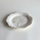 Wedgwood of Etruria beige Plate Cabbage Leaf motif 20cm