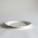 Wedgwood of Etruria beige Plate Cabbage Leaf motif 20cm