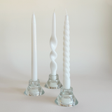Cereria Graziani Trio de Bougies Coniques | Blanc