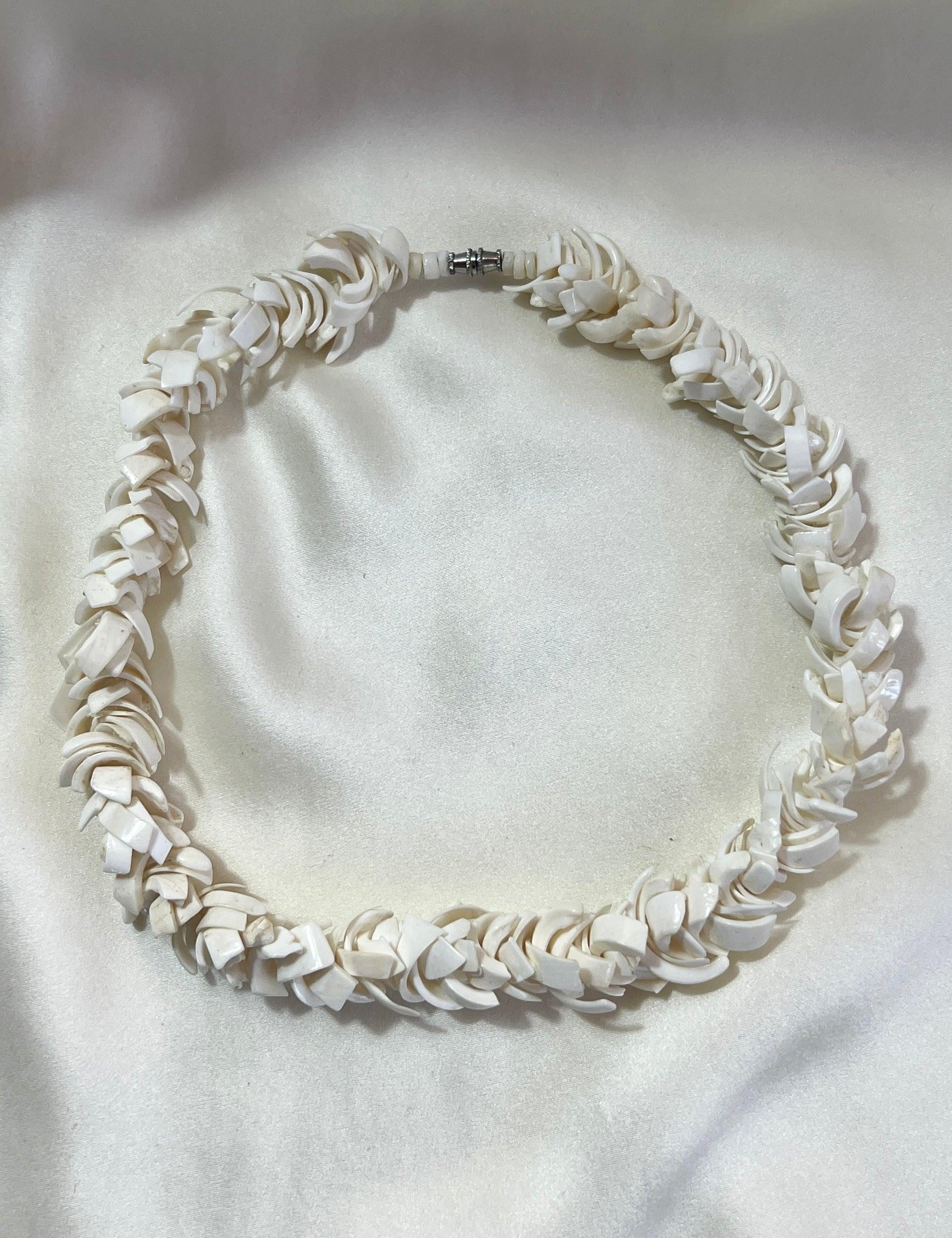 Shell white short necklace - L'Officina General Store