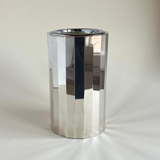 Mazzucconi Firenze 1970 silver-plated wine thermos front view