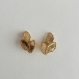 Yves Saint Laurent 1980s Leaf Clip Earrings