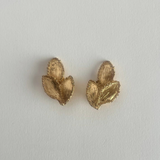 Yves Saint Laurent 1980s Leaf Clip Earrings