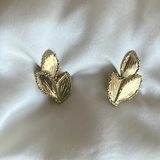 Yves Saint Laurent 1980s Leaf Clip Earrings