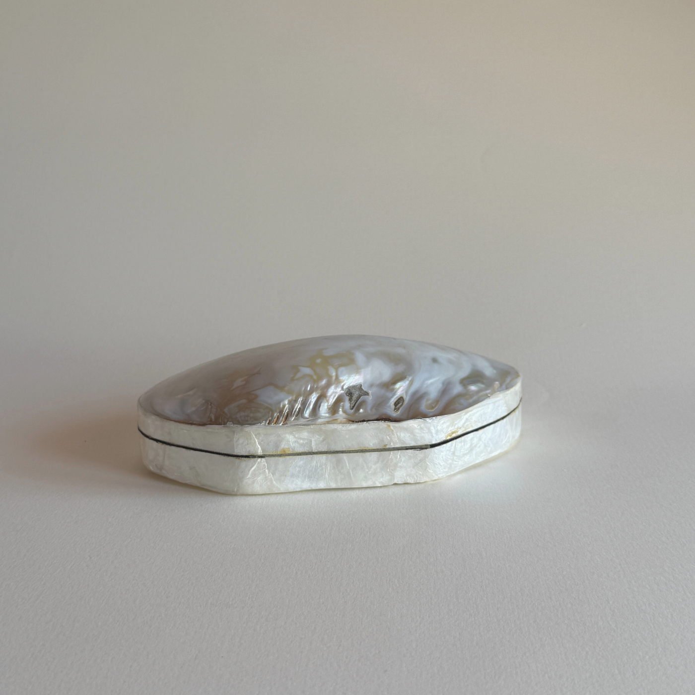 Abalone Shell Jewellery Box | Mother of Pearl · 1980s — White Mother of Pearl, China
