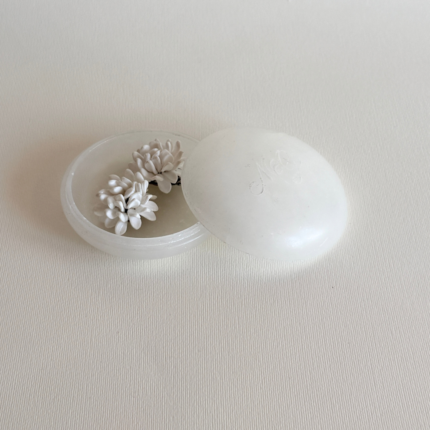 Luxury sculptural jewellery box front view