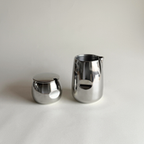 AMC stainless steel creamer and sugar bowl set
