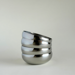 AMC polished Metal Bowls  Large stainless steel  set of four