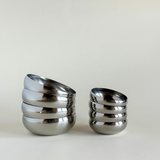 AMC polished Metal Bowls  Large and small stainless steel sets