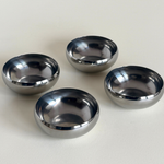 amc stainless steel small four bowls 0629 polished metal art. 0629