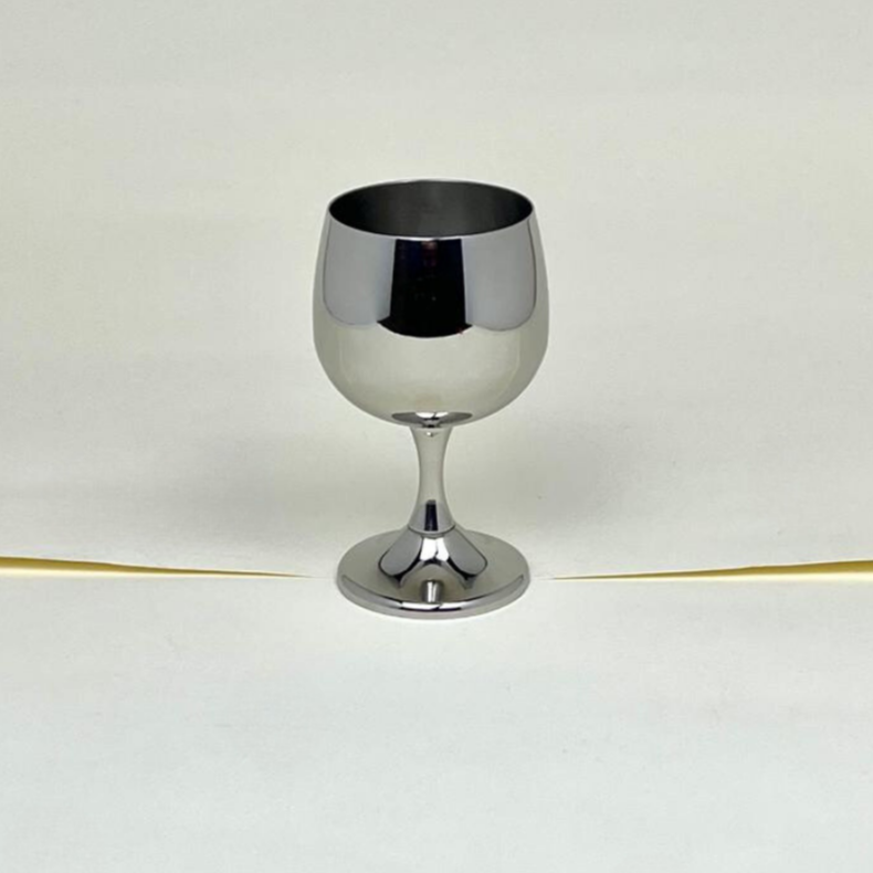 BICCHIERE DA VINO BIANCO IN METALLO I AMC I Art Design