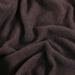 Luxury throw blanket WARM WHISPER in brown 100% cashmere, soft and warm elegant throw