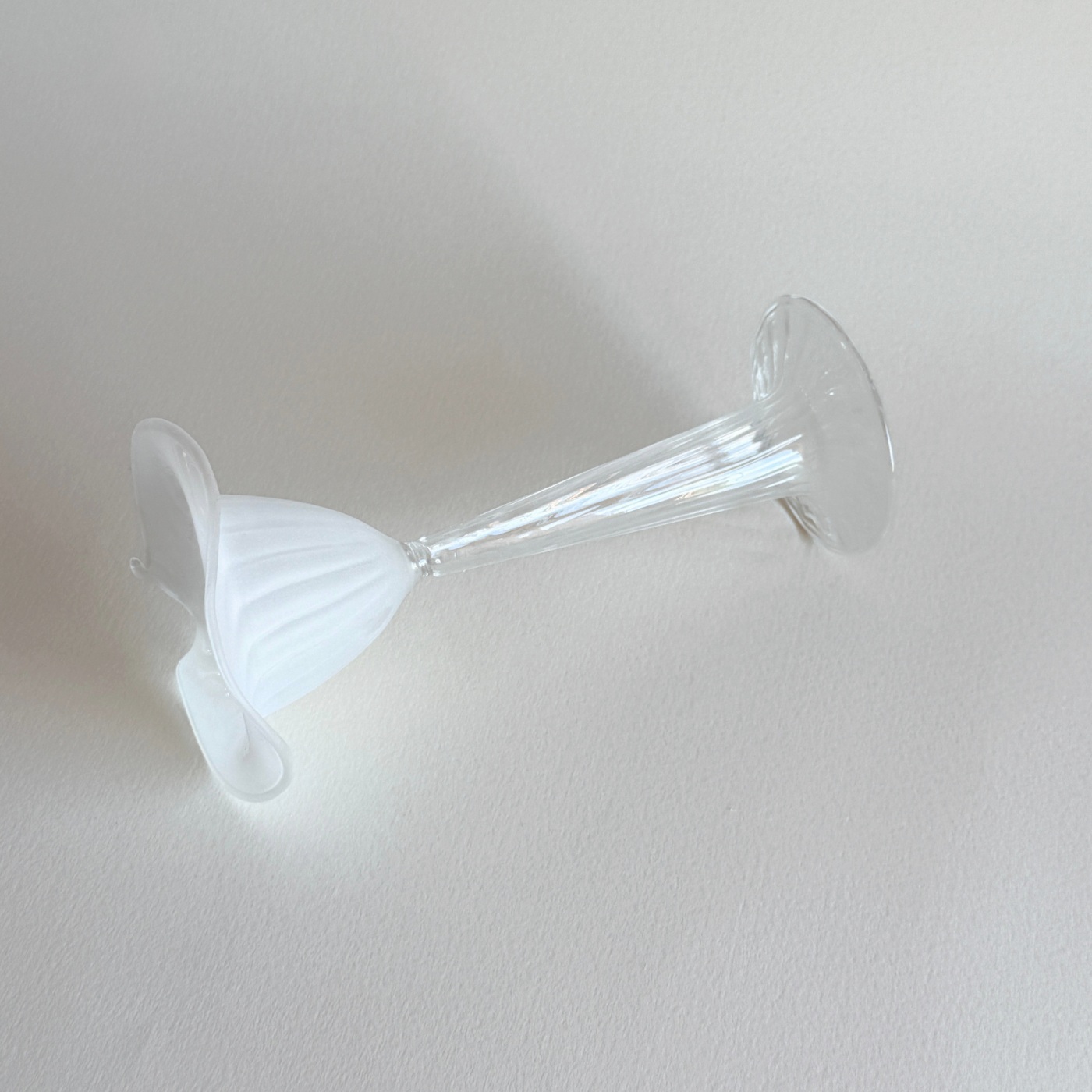 Frosted Calla Lily Candle Holder