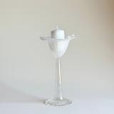 Frosted Calla Lily Candle Holder