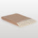 Light camel wool throw blanket by MoST, beige cashmere merino blend, 200 x 140 cm, folded