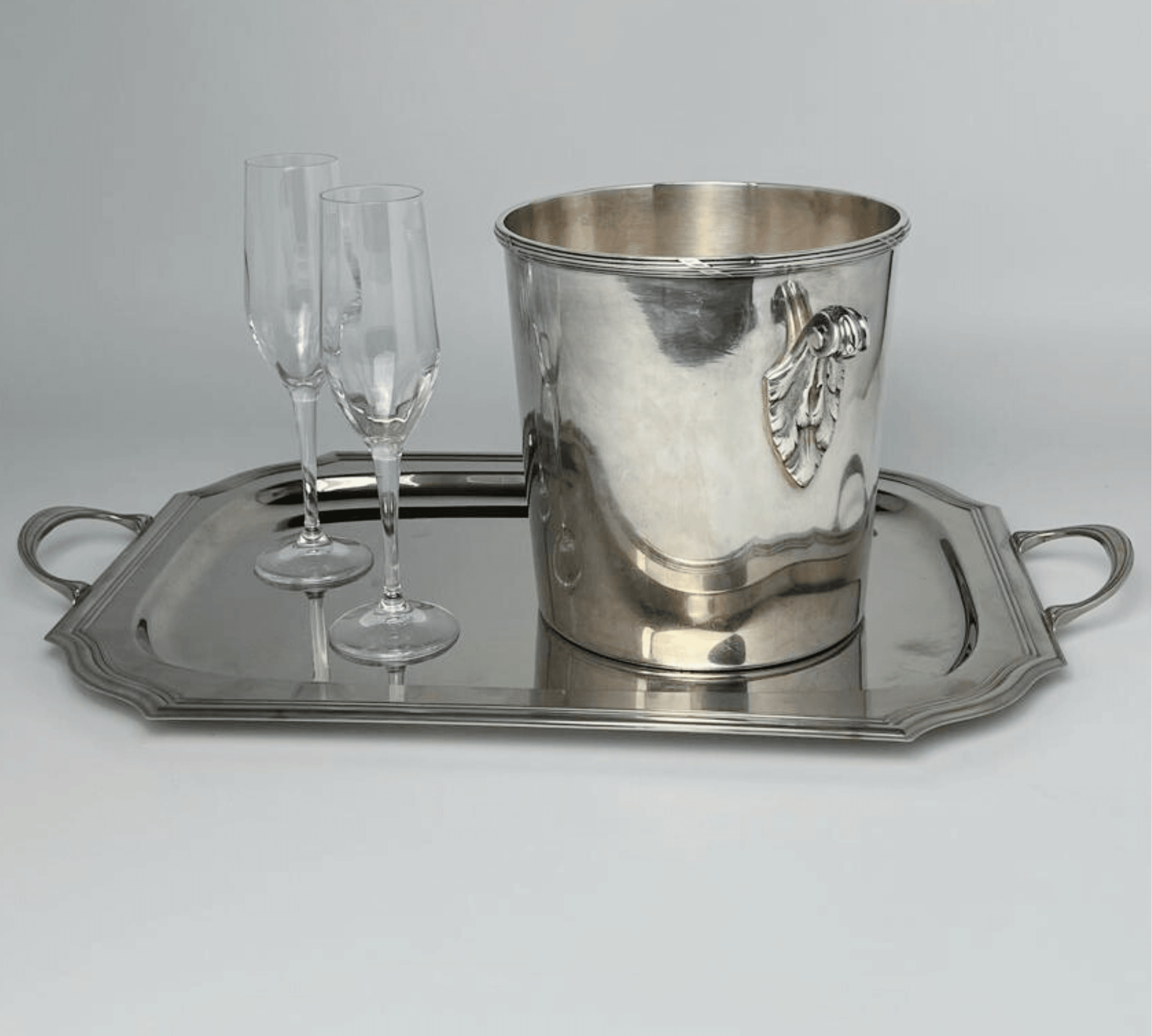 SILVER CHAMPAGNE COOLER I Ercuis Paris - L'Officina General Store