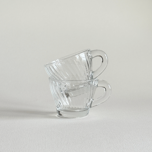Tazzine Espresso in Vetro | Set di 2 — L'Officina General Store