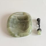 Art Deco Onyx Ashtray | Bronze Mortar