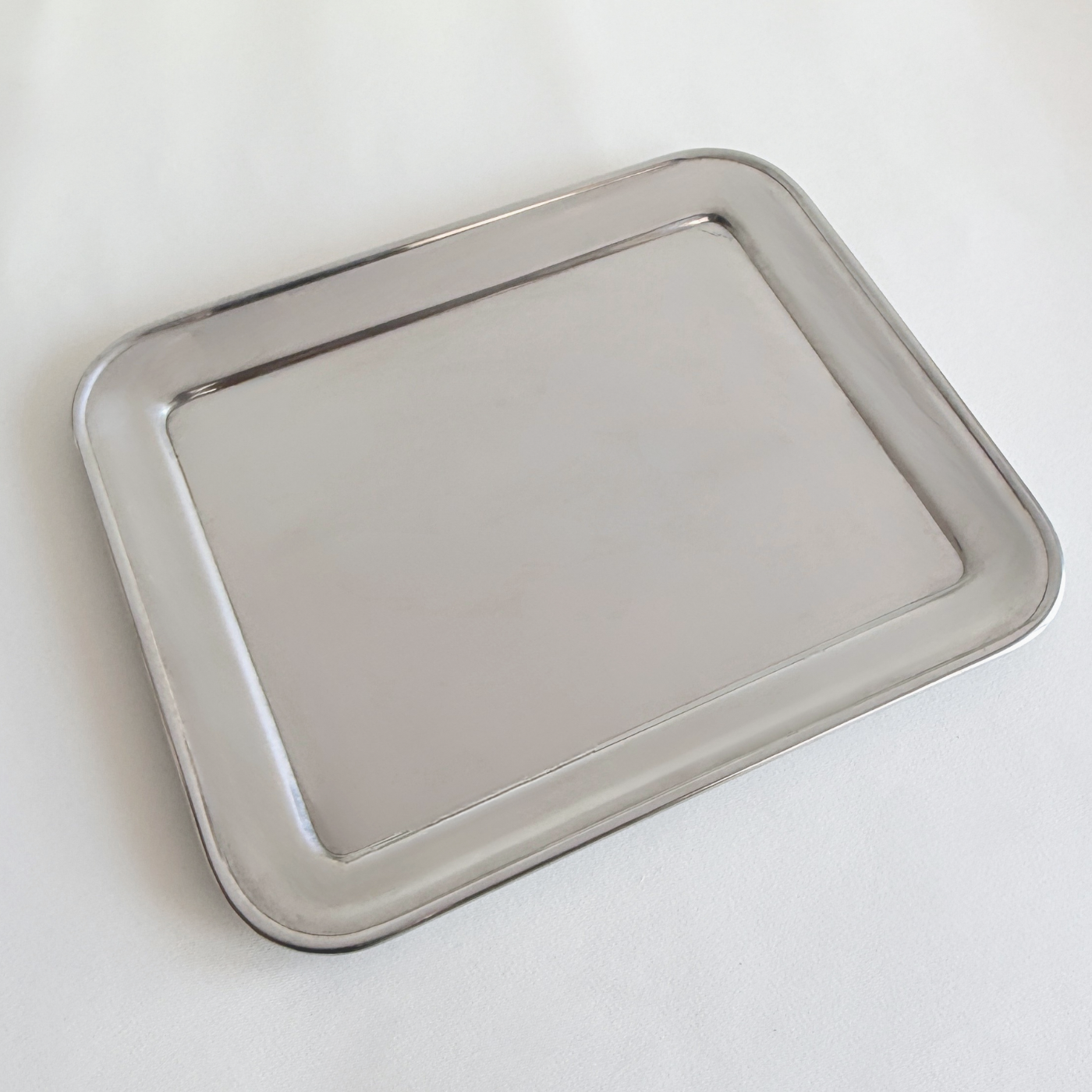 Italian Polished Stainless Steel Serving Tray