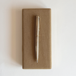 Lalex gold-plated silver pen with certificate of authenticity, 1980s Italian desk writing instrument