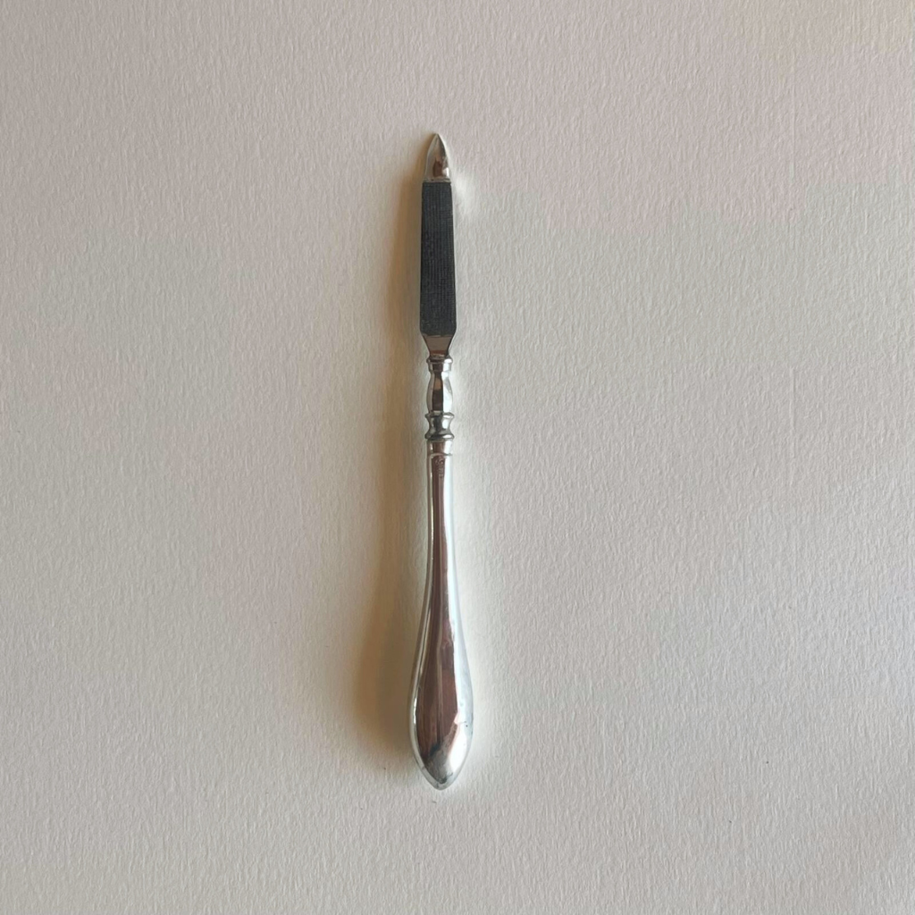Vintage silver grooming set with minimal wear
