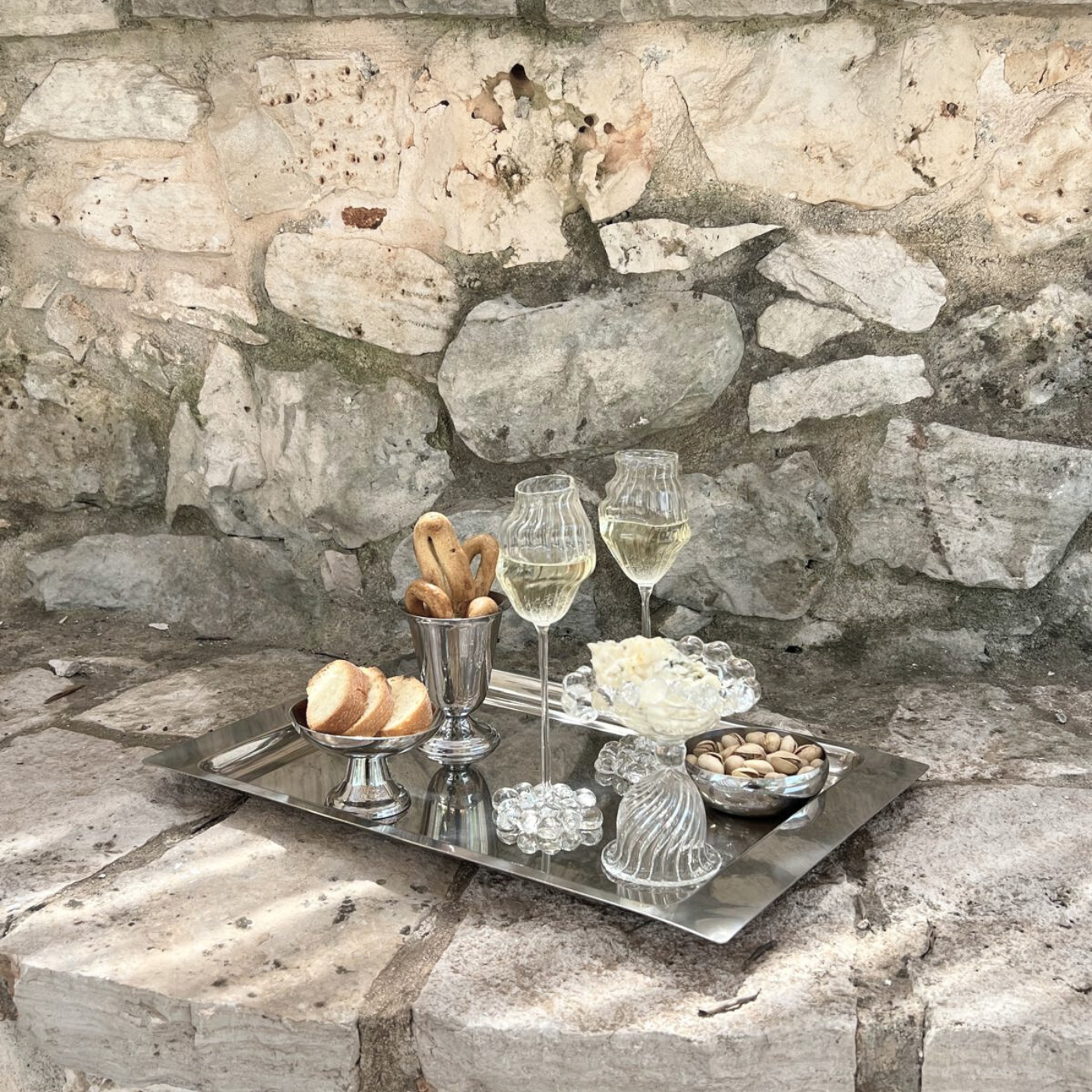 metal set l'officina general store amc guy degrenne aperitivo low and tall cups