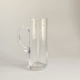 Minimalist clear glass jug, 1.25 L