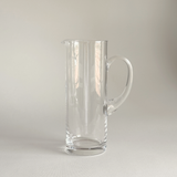 Minimalist clear glass jug, 1.25 L, alternate view