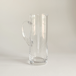 Minimalist clear glass jug, 1.25 L, alternate view