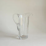Minimalist mid-century Italian glass jug, 1 L