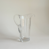 Minimalist mid-century Italian glass jug, 1 L