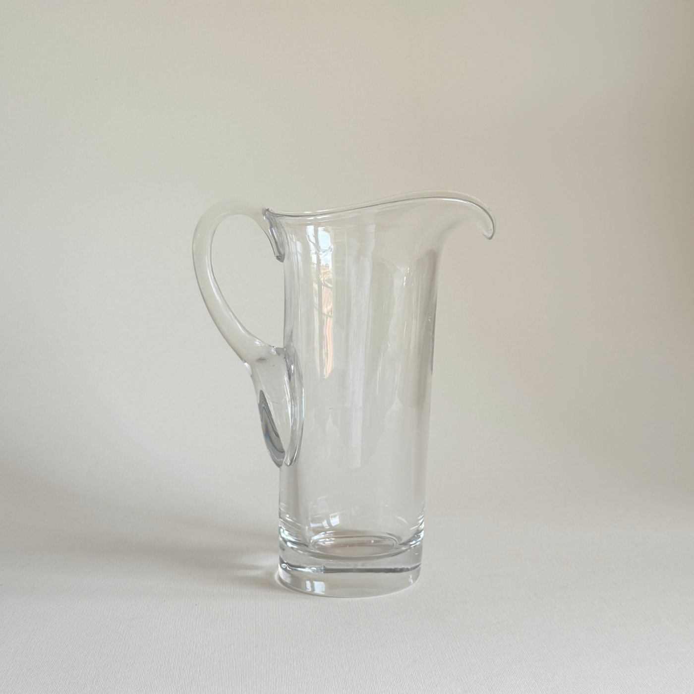 Minimalist mid-century Italian glass jug, 1 L