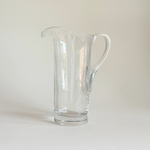 Minimalist mid-century Italian glass jug, 1 L, alternate view