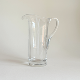 Minimalist mid-century Italian glass jug, 1 L, alternate view