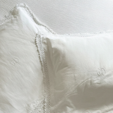 Federe con bordo all'uncinetto | Monogramma GD · Set di 2
