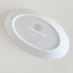 white porcelain oval white serving dish 23cm