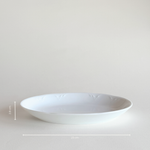 white porcelain oval white serving dish 23cm